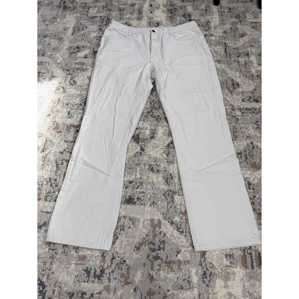 Vineyard Vines Mens 5-Pocket Pant 40x32 Stone Cotton Canvas Straight 1P0053